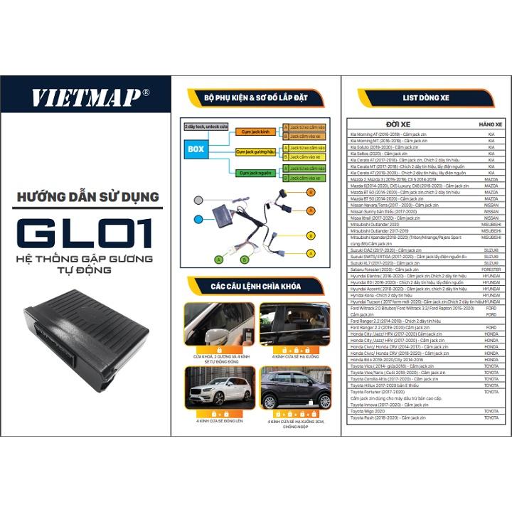VIETMAP GL01 - Bộ điều khiển gương gập tích hợp nâng hạ kính tự động cắm giắc zin cho Subaru Forester 2020