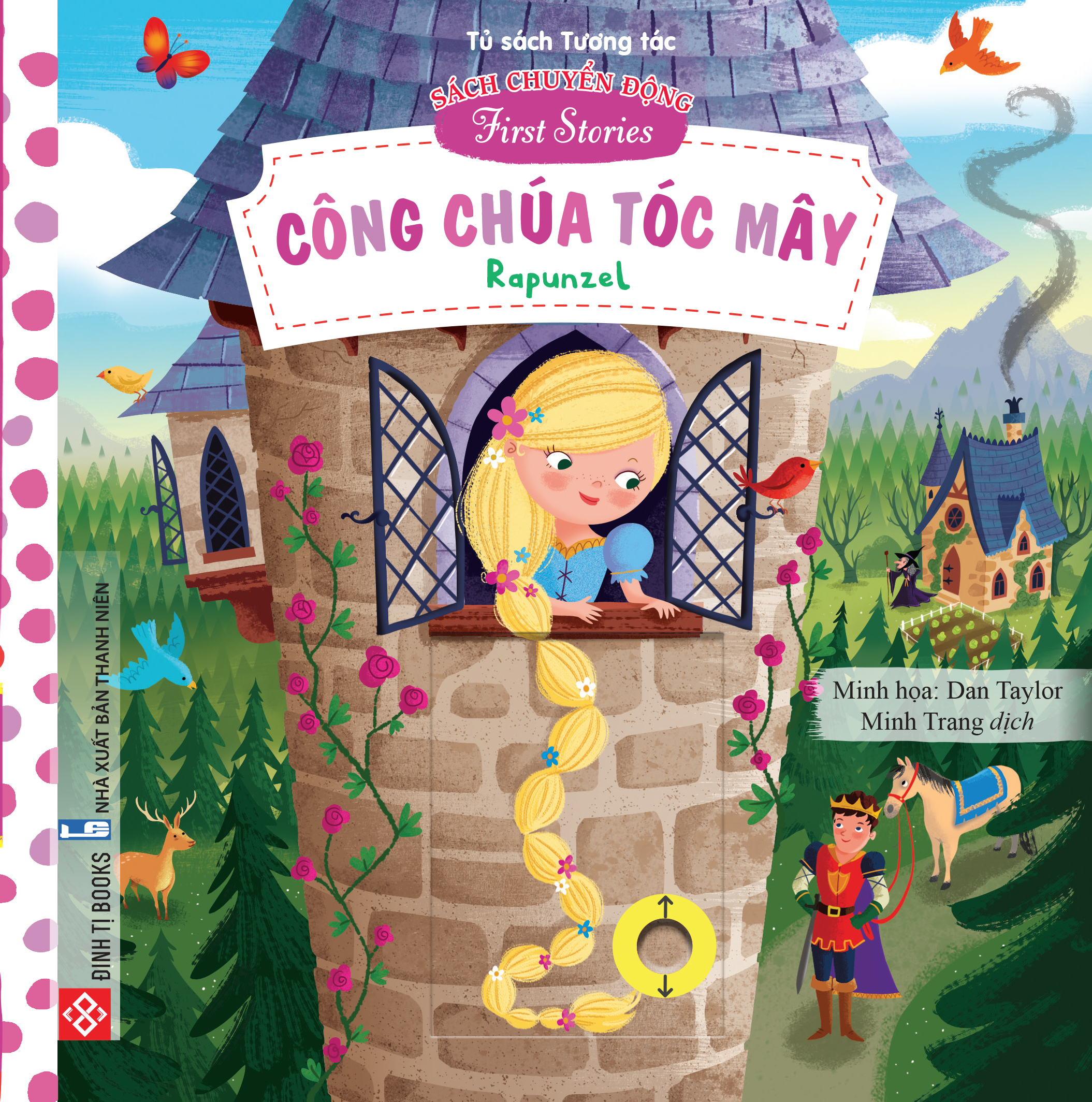 Sách chuyển động - First stories - Công chúa tóc mây - Rapunzel