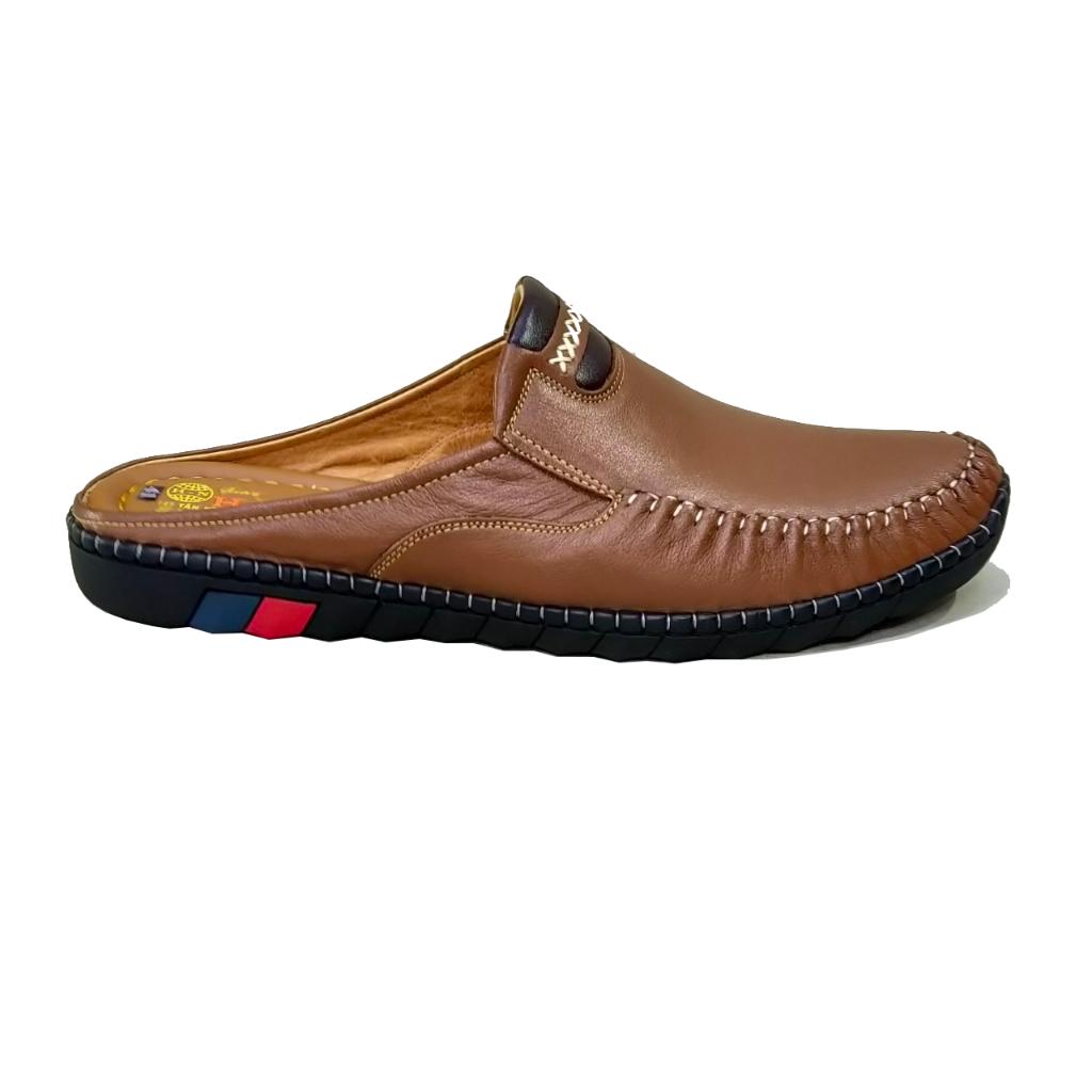 Dép Bít Mũi Nam HÀ NAM Da Bò Thật Cao Cấp GSB20140