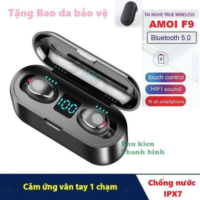 Tai Nghe Bluetooth True Wireless Amoi F9 Bản Quốc Tế | cảm ứng 1 chạm | Kháng Nước IPX 7