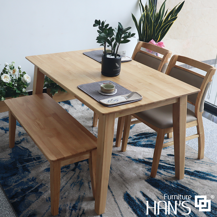 Bộ Bàn Ghế Hàn Quốc BIANCA 2 Chair Bench