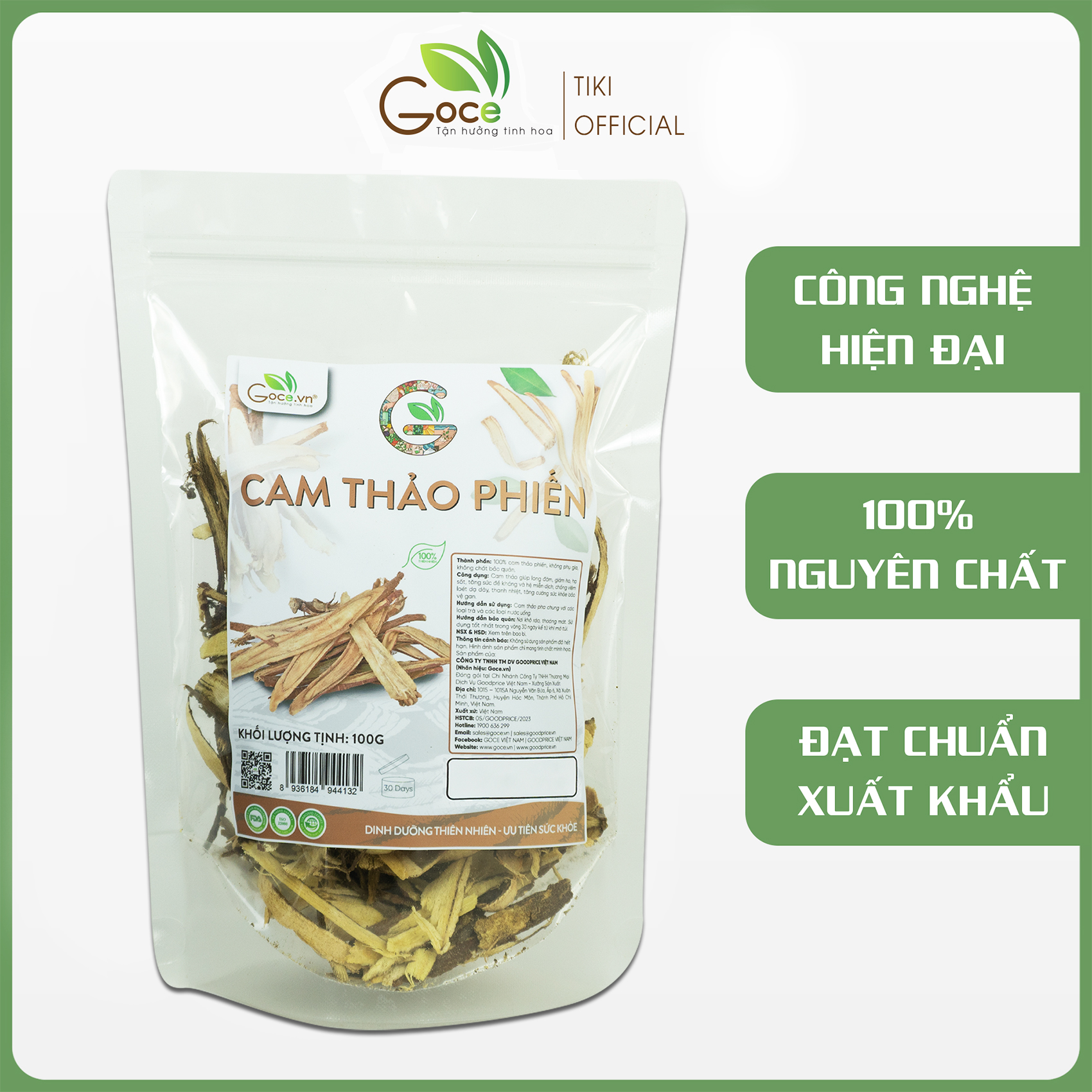 Cam thảo phiến Goce - 100g