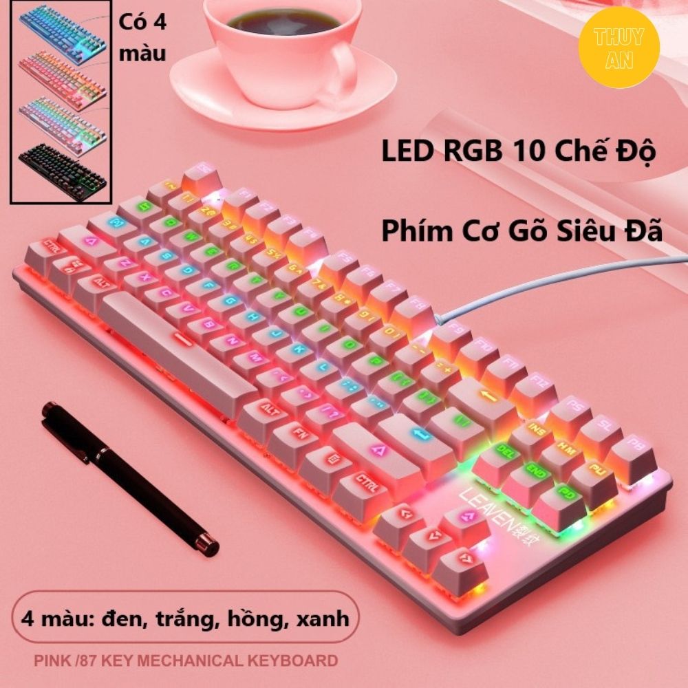 Bàn Phím Cơ Máy Tính Crack K2 PRO Led RGB 10 Chế Độ Khác Nhau, Chơi Game Dùng Văn Phòng Cực Đã - Hàng nhập khẩu