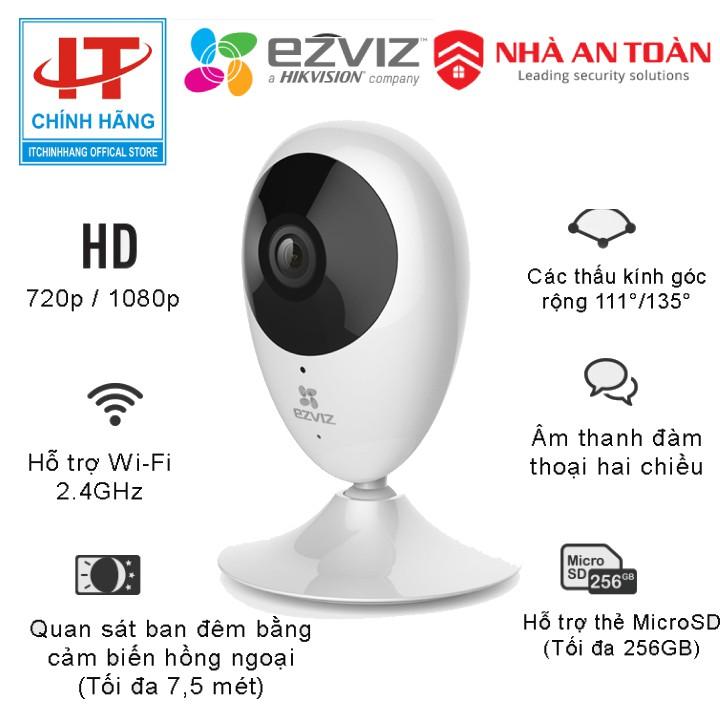 Camera Wifi C2C Ezviz CS-CV206 (C0-1A1WFR): C2C 1Mp (Mini O) - Hàng Chính Hãng