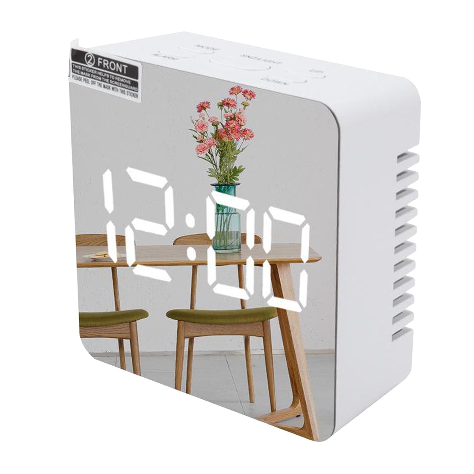Clock Digital LED Display Mirror Clock