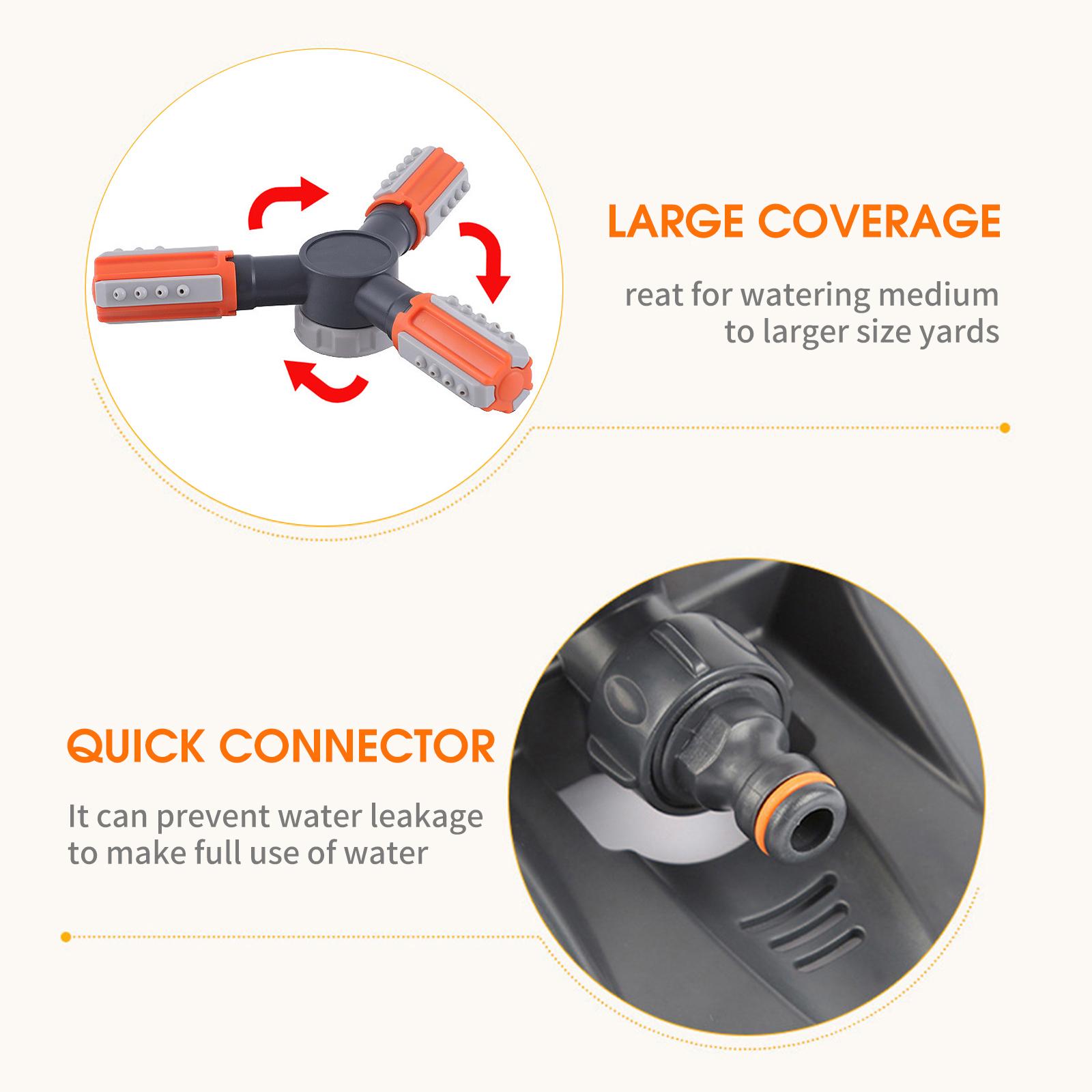 Máy Phun Nước Trong Vườn Xoay 360 ° Có Thể Điều Chỉnh