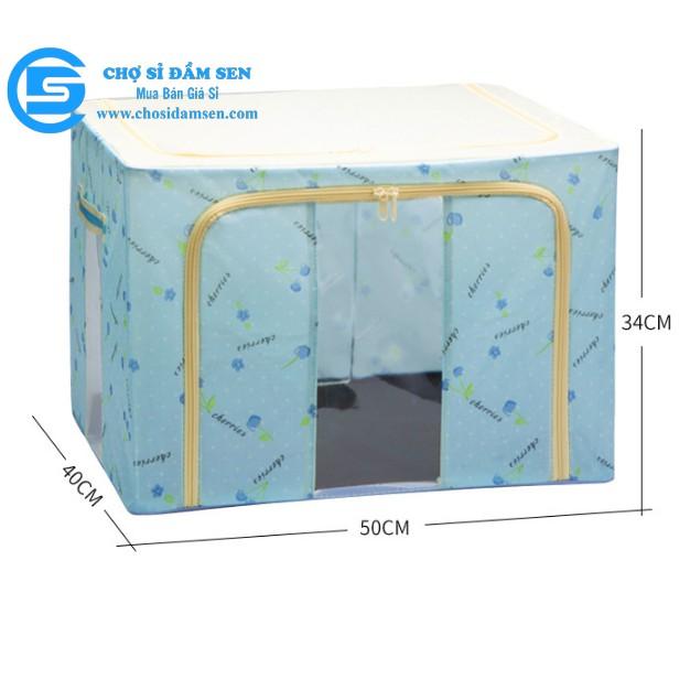Hộp vải, túi vải đựng đồ, quần áo, chăn màn có khung sắt chắc chắn G53-TCM-Khungsat, chống thấm nước, độ bền cao đa dạng