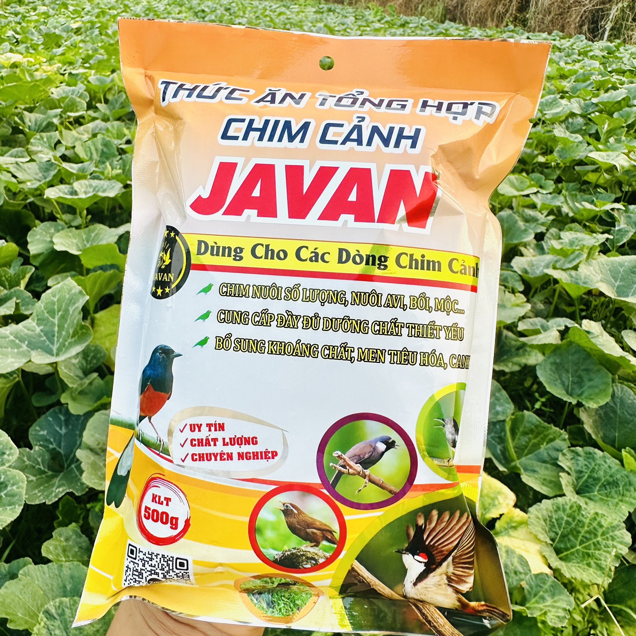 Cám tổng hợp Javan dùng được cho nhiều loại chim cảnh, 500gram thức ăn chim cảnh
