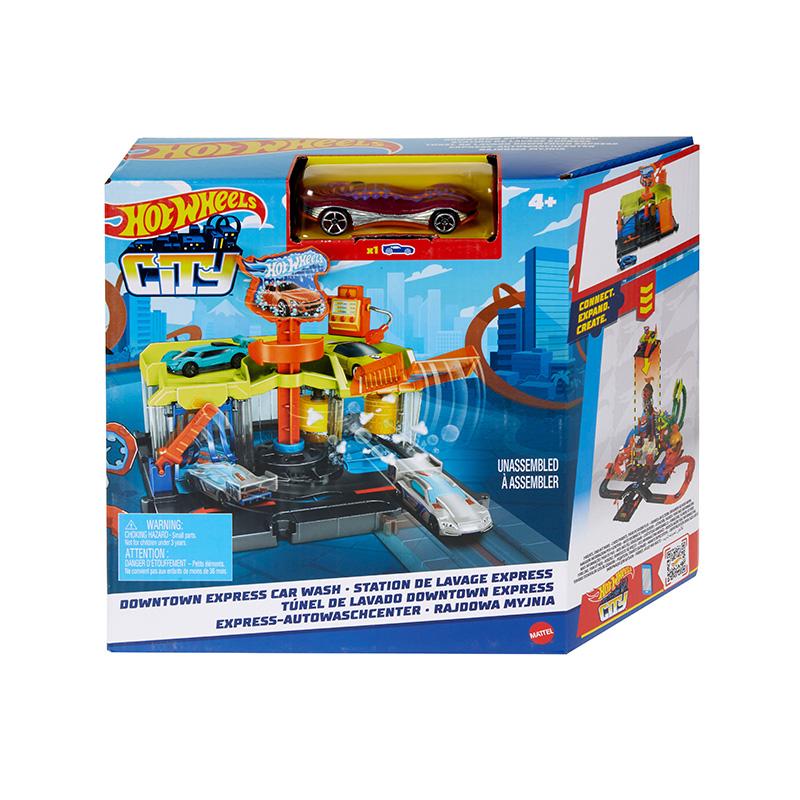 Đồ Chơi Mô Hình Trạm Rửa Xe Hot Wheels City HDR27/HDR24