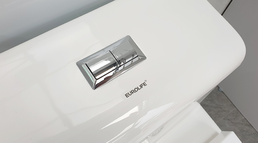 Bồn cầu 1 khối men Nano tuyết bóng sáng, nắp đóng siêu êm, 2 chế độ xả Eurolife EL-BC216