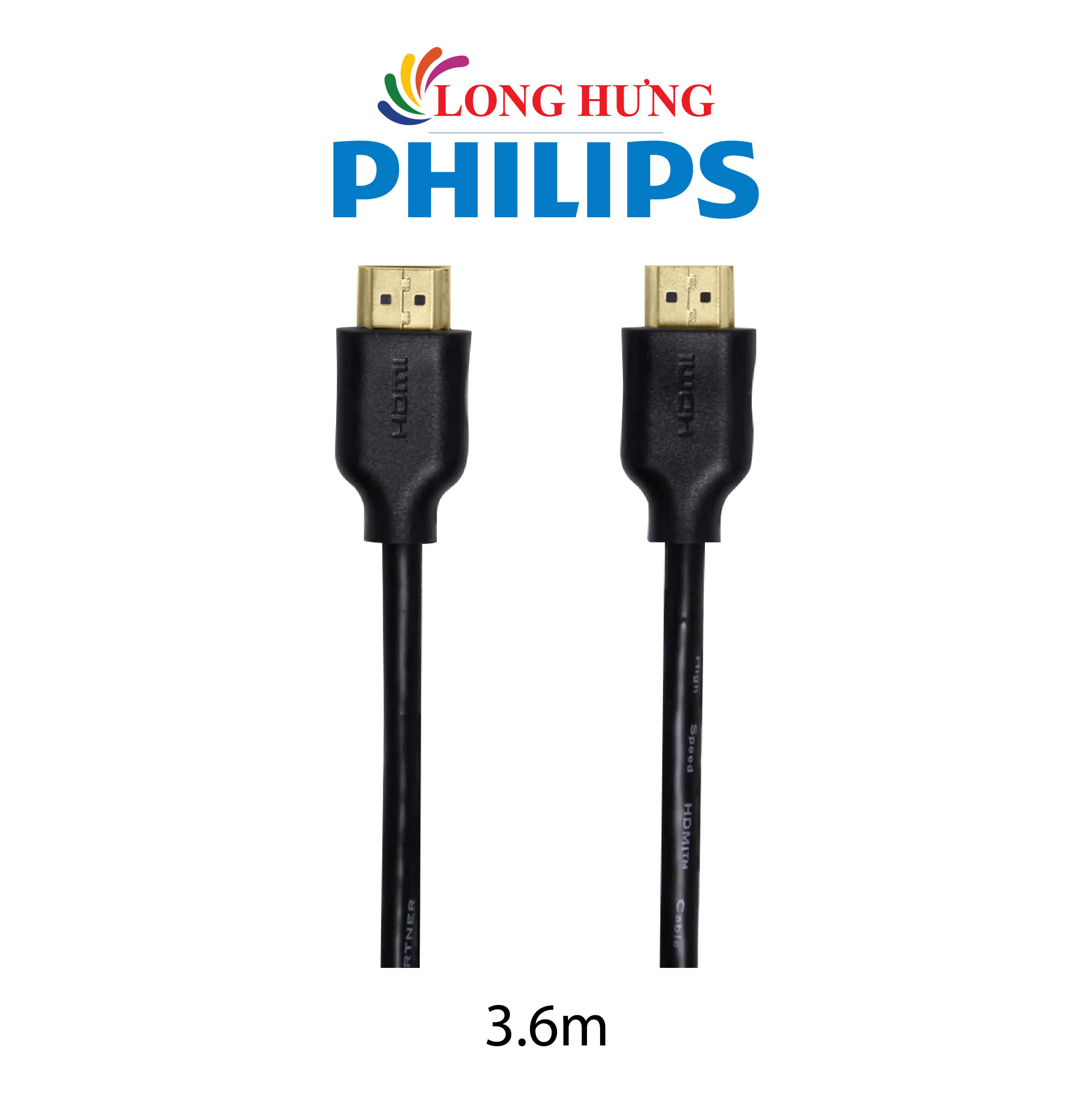 Cáp HDMI Philips 3.6m SWV1438BN/94 - Hàng chính hãng