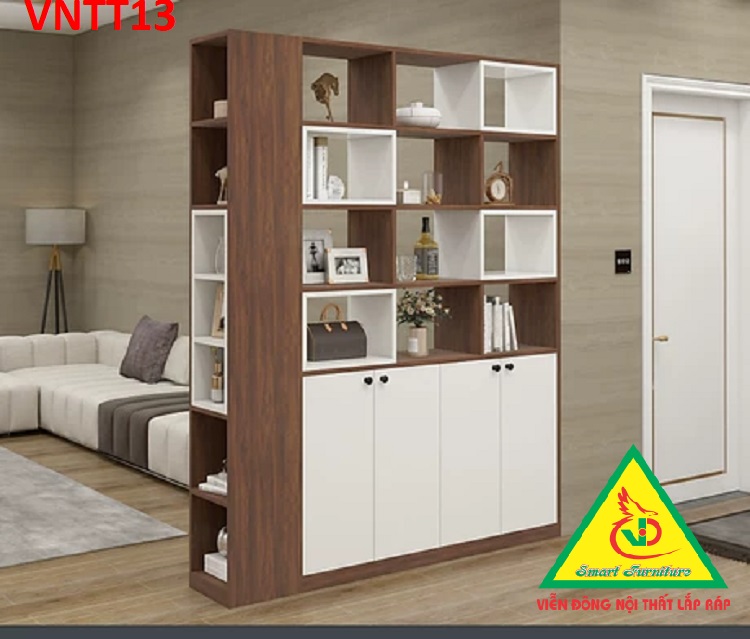 TỦ KỆ TRANG TRÍ KIÊM VÁCH NGĂN VNTT13 - Nội thất lắp ráp Viendong Adv