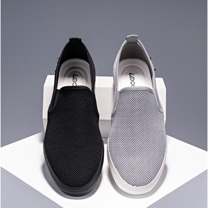 Giày lười nam - Slip on nam vải - Mã LY89