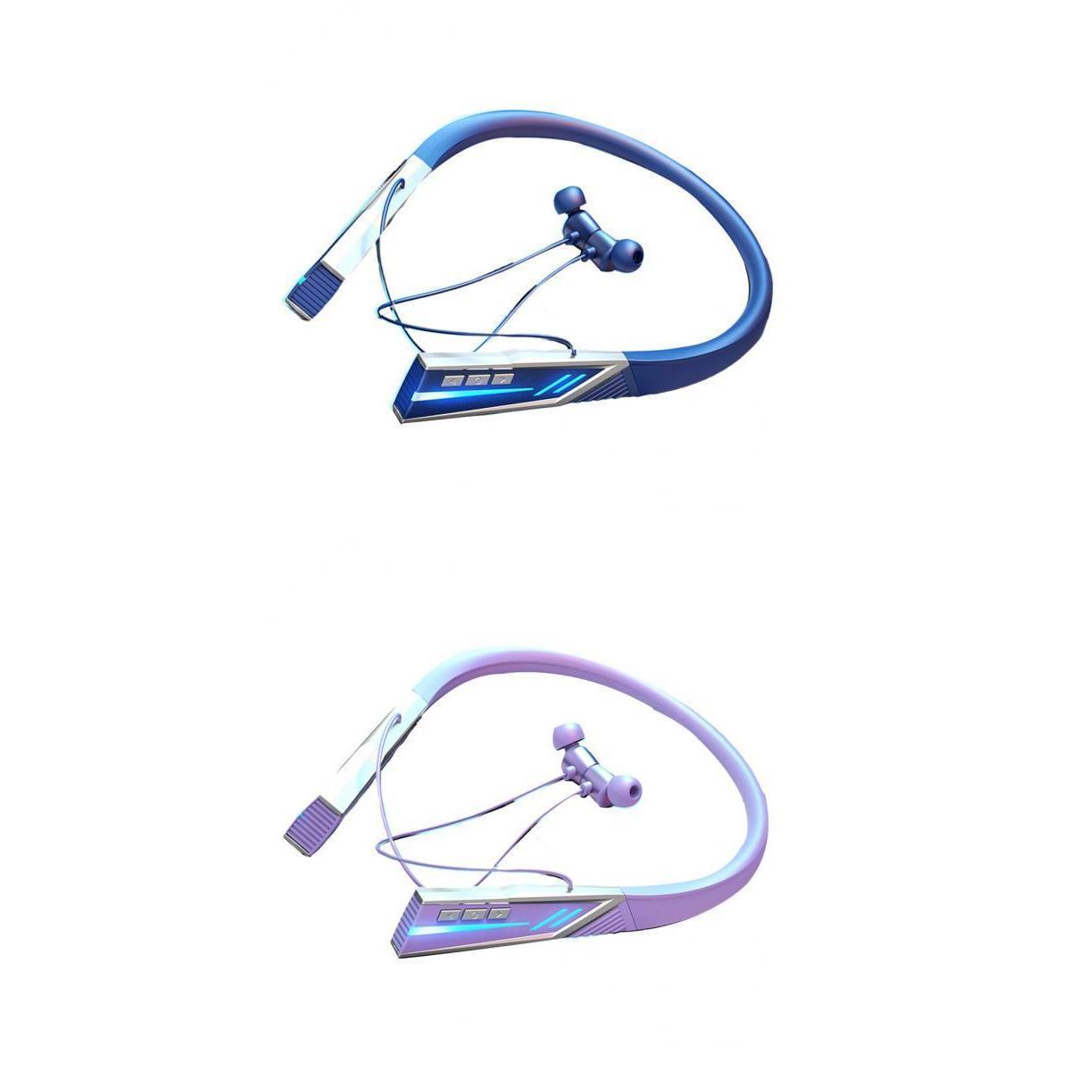 2 Pieces Hanging Neck Headphone BT 5.2 Transmission Waterproof for Swimming