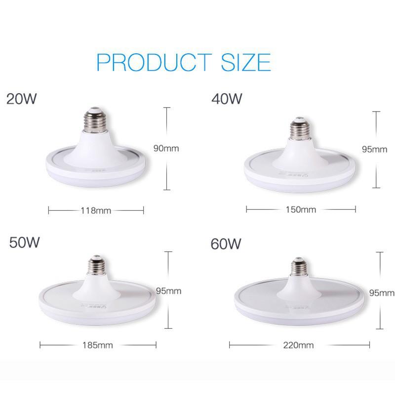 Bóng Đèn Led Ufo E27 20w 40w 50w 60w Chống Thấm Nước