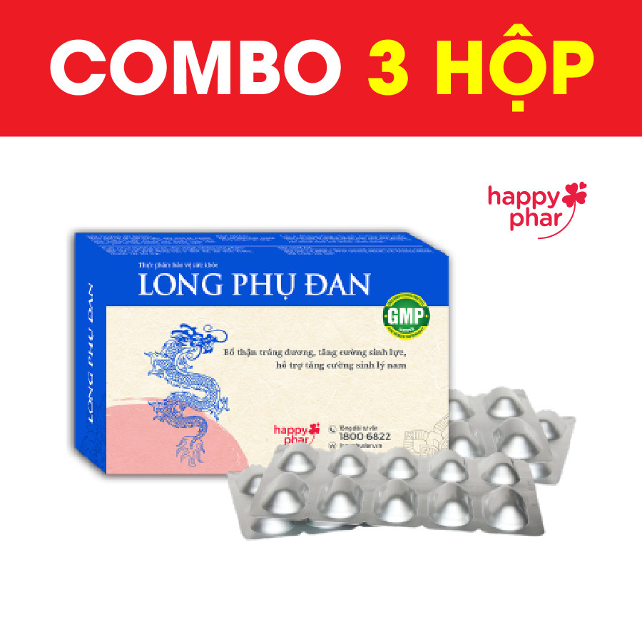 COMBO 3 HỘP LONG PHỤ ĐAN BỔ THẬN, HỖ TRỢ TĂNG CƯỜNG SINH LÝ NAM