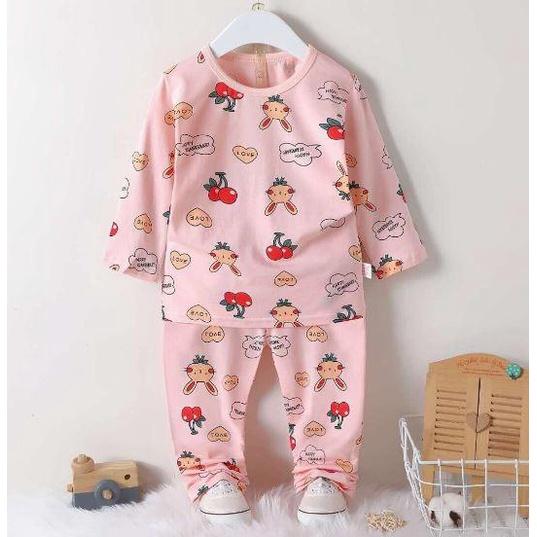 Đồ Bộ Bé Trai Bé Gái Bộ dài cotton xuất Hàn mới nhất hàng Quảng Châu 