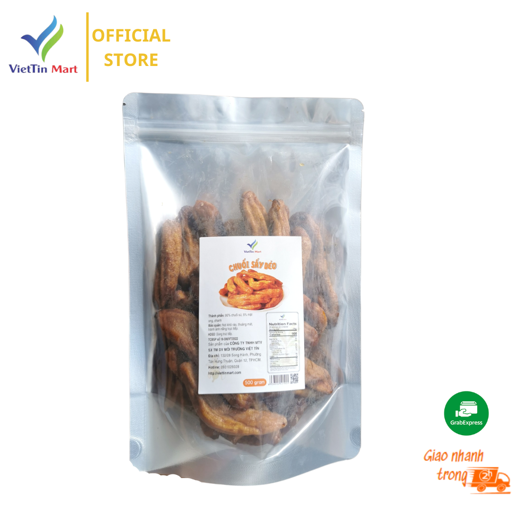 Chuối Sấy Dẻo Viettin Mart 500g