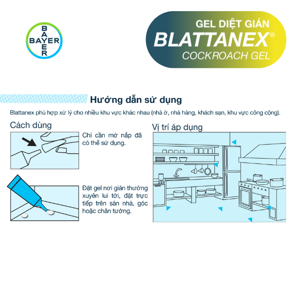 Gel diệt gián Blattanex Cockroach