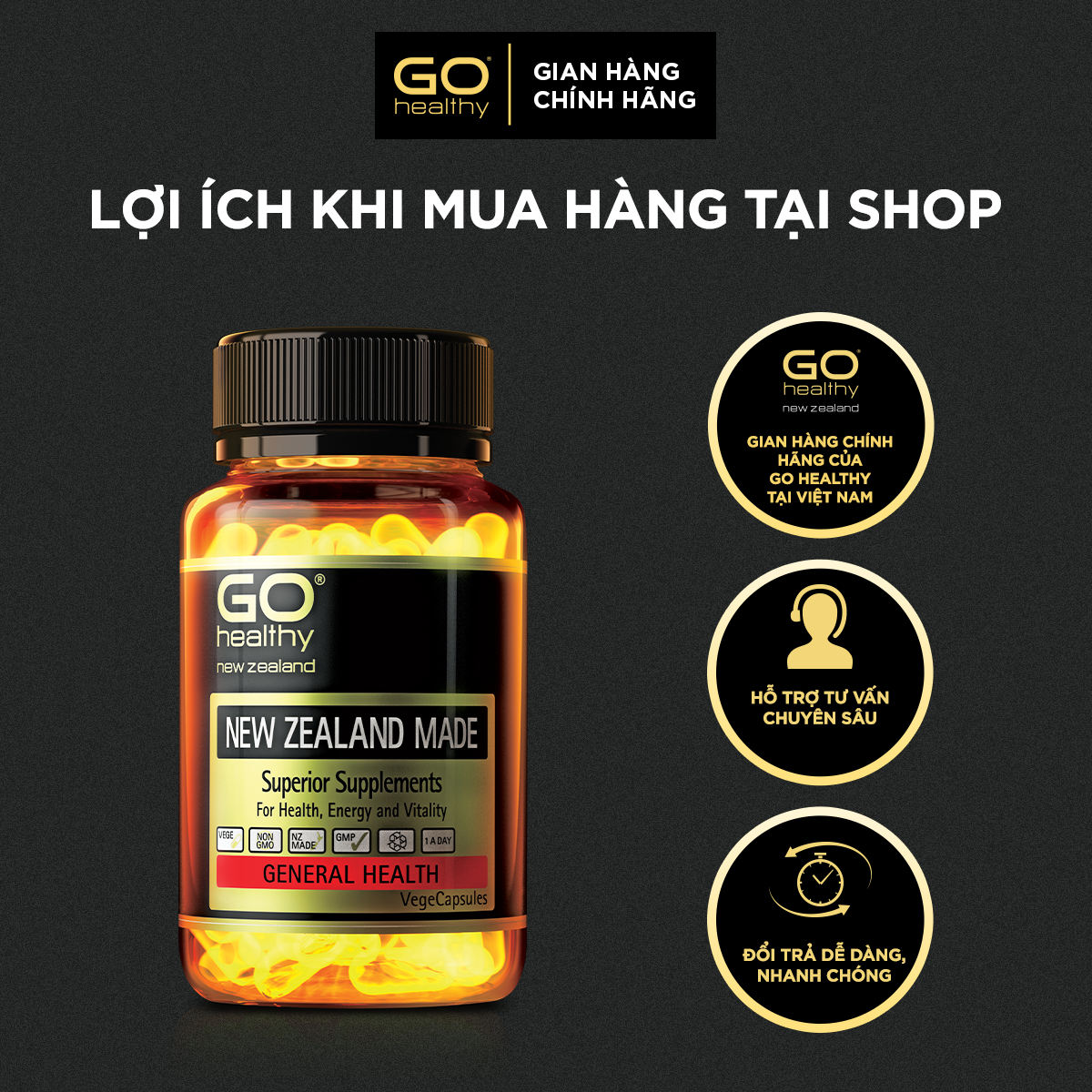 GO MULTI TEEN EVERYDAY 30 VIÊN– Viên uống cho tuổi teen nhập khẩu chính hãng GO Healthy New Zealand