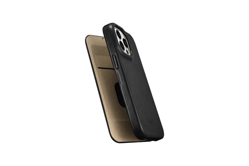 Bao da iCarer hỗ trợ sạc không dây dành cho iPhone 14 Pro iCarer Curved Edge Real Leather – Hàng chính hãng