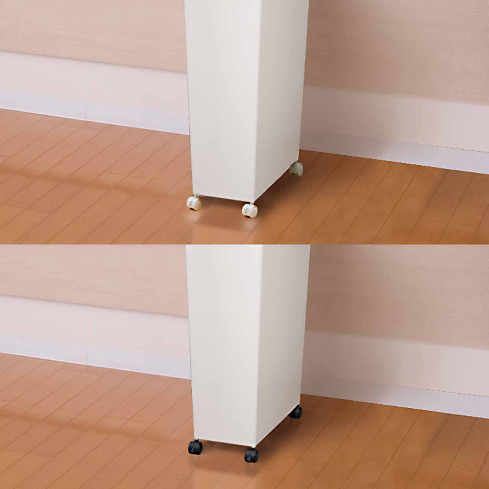 TENMA Bánh Xe Nhựa JAPAN QUALITY, Có Nút Chặn, Kết Hợp Với Thùng Rác, Hộp Lưu Trữ