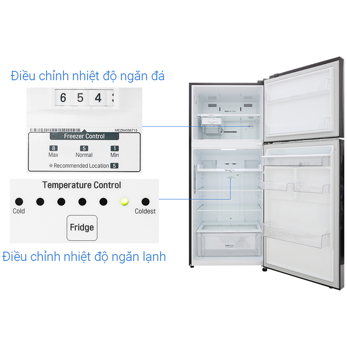 Tủ Lạnh Inverter LG GN-D422BL (393L) – Hàng Chính Hãng