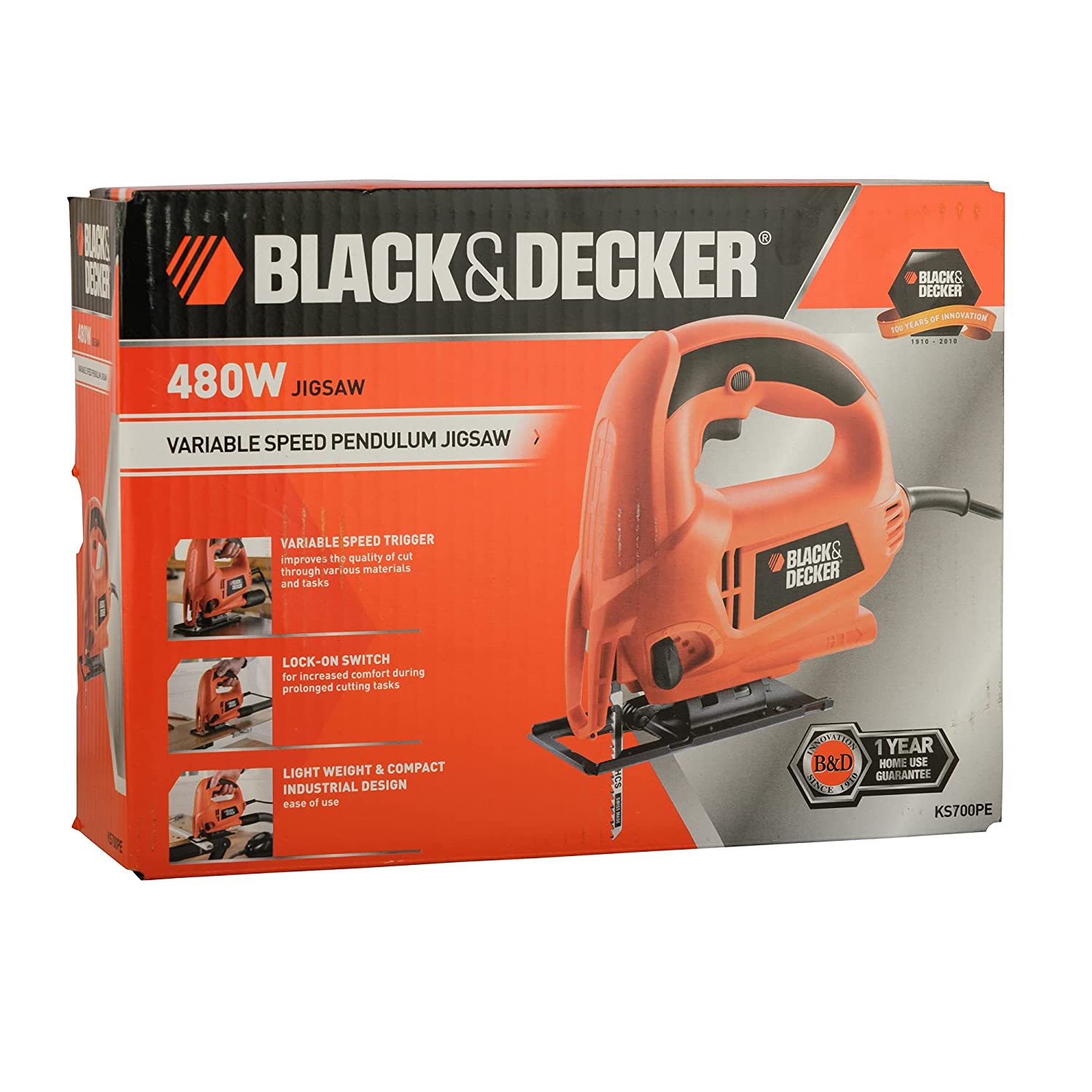 Máy cưa lọng chạy điện 480w BLACK &amp; DECKER KS700PE- Hàng chính hãng