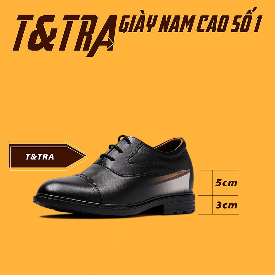 [ 8CM ] Giày Độn Nam T&amp;TRA T86Đ