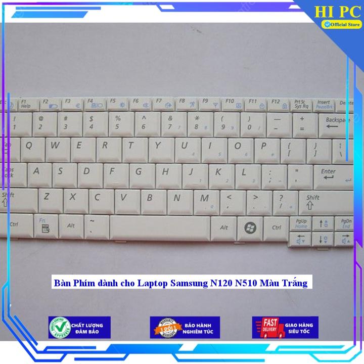 Bàn Phím dành cho Laptop Samsung N120 N510 Màu Trắng - Hàng Nhập Khẩu