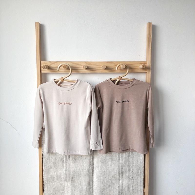 Áo thun trẻ em dài tay thu đông phong cách Hàn Quốc - Chất liệu thun 100% cotton mềm mại - phù hợp cho bé trai, bé gái