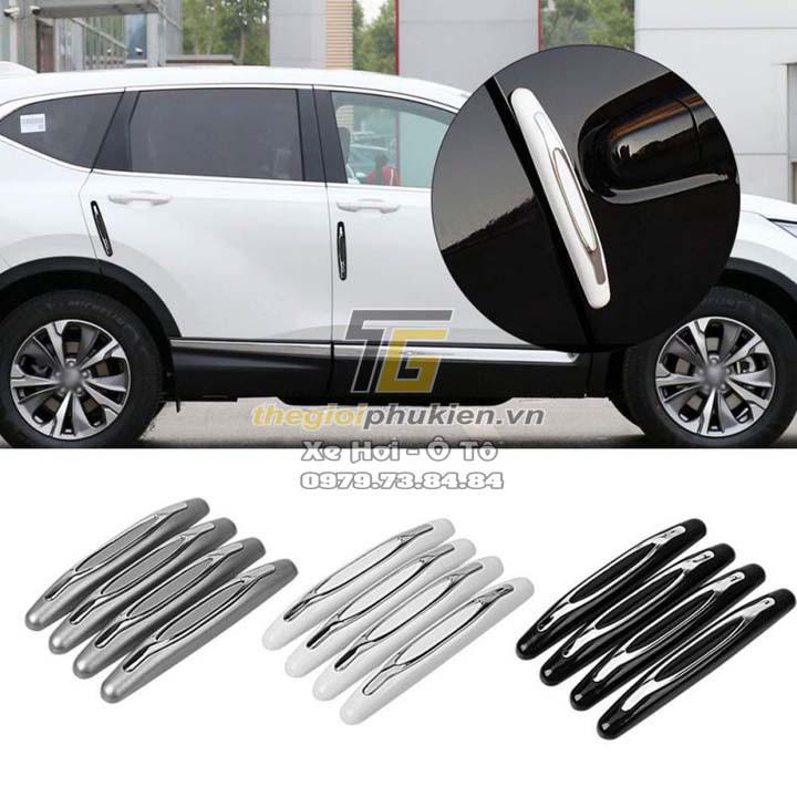 Bộ 4 miếng dán cao su chống va đập cửa Ô tô, Xe hơi đa năng Hiệu 3R