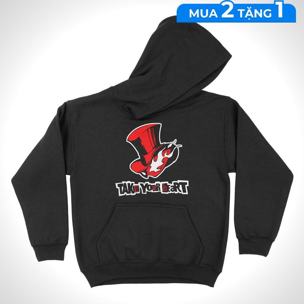 Áo hoodie Persona 5 - Phantom Thieves of Hearts Unisex THE NEXT LEVEL, Cotton 100% 2 màu nam nữ - HD0010