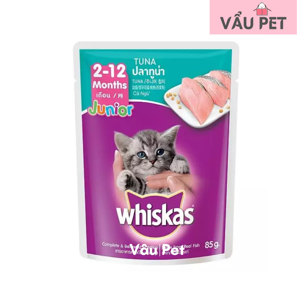 Pate Whiskas cho mèo gói 85g