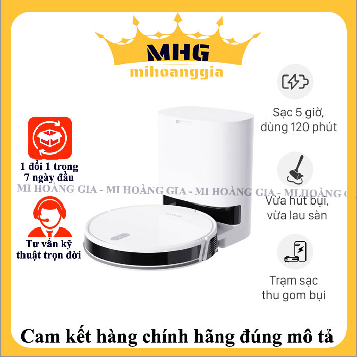 Robot hút bụi lau nhà Xiaomi Lydsto G4 - Hàng nhập khẩu - Đen