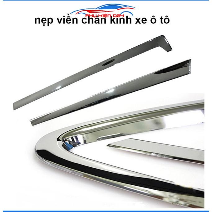 Bộ nẹp viền chân kính cong kính Kia K3, Cerato 2016-2018 Inox sáng bóng chuẩn form xe