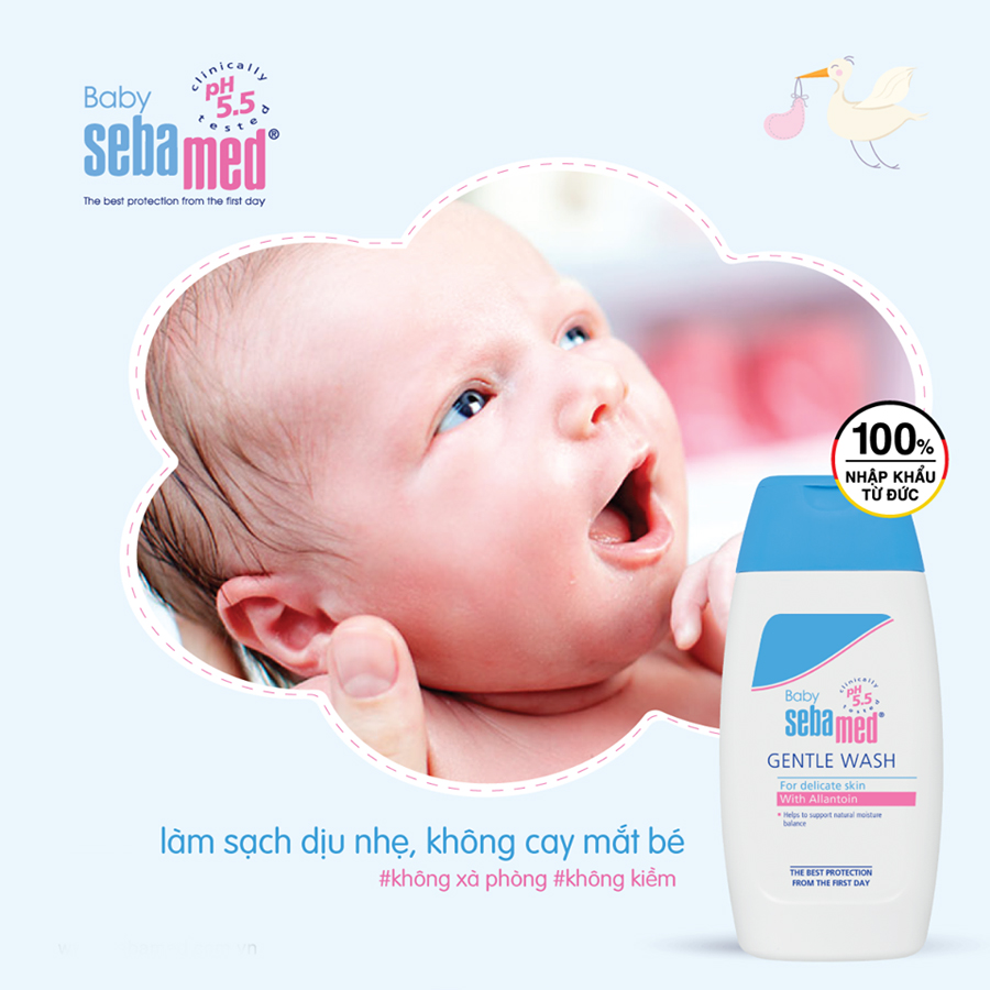 Sữa tắm gội toàn thân cho bé Sebamed pH5.5 - SBB08