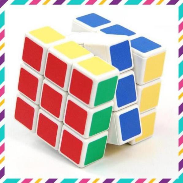 [] Đồ Chơi Rubik 3x3x3 Xoay Mượt Mà - Tặng Móc Khóa Rubik Cute 3x3 Cỡ Nhỏ