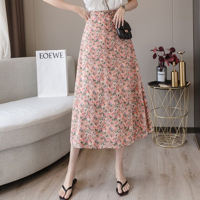 Chân váy nữ Haint Boutique hoa nhí vintage điệu đà nữ tính HB08