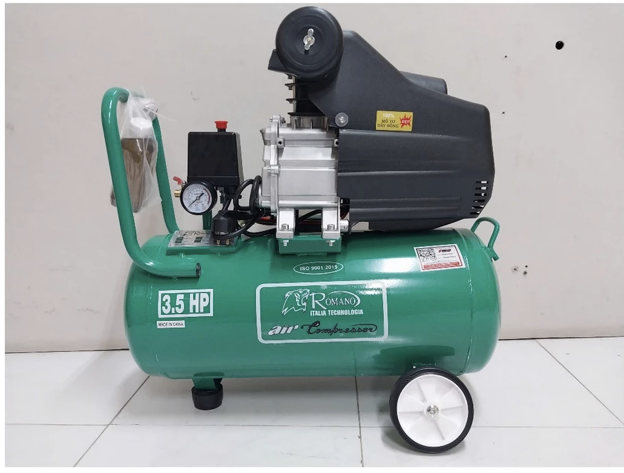 MÁY NÉN KHÍ CÓ DẦU 3.5HP 35L ROMANO RM-4735 (PISTON 47 NẠP HƠI NHANH)- HÀNG CHÍNH HÃNG