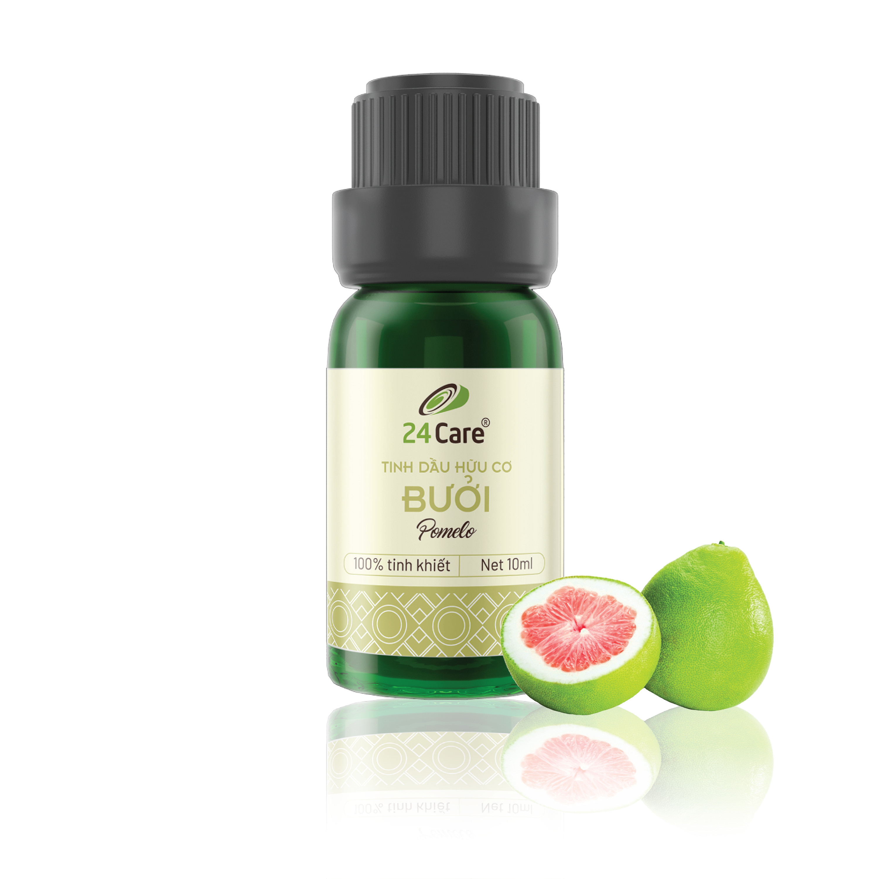 Tinh dầu Bưởi Việt Nam 24Care 10ML - Chiết xuất thiên nhiên, xông phòng, thanh lọc không khí, giảm căng thẳng, giảm đau đầu.