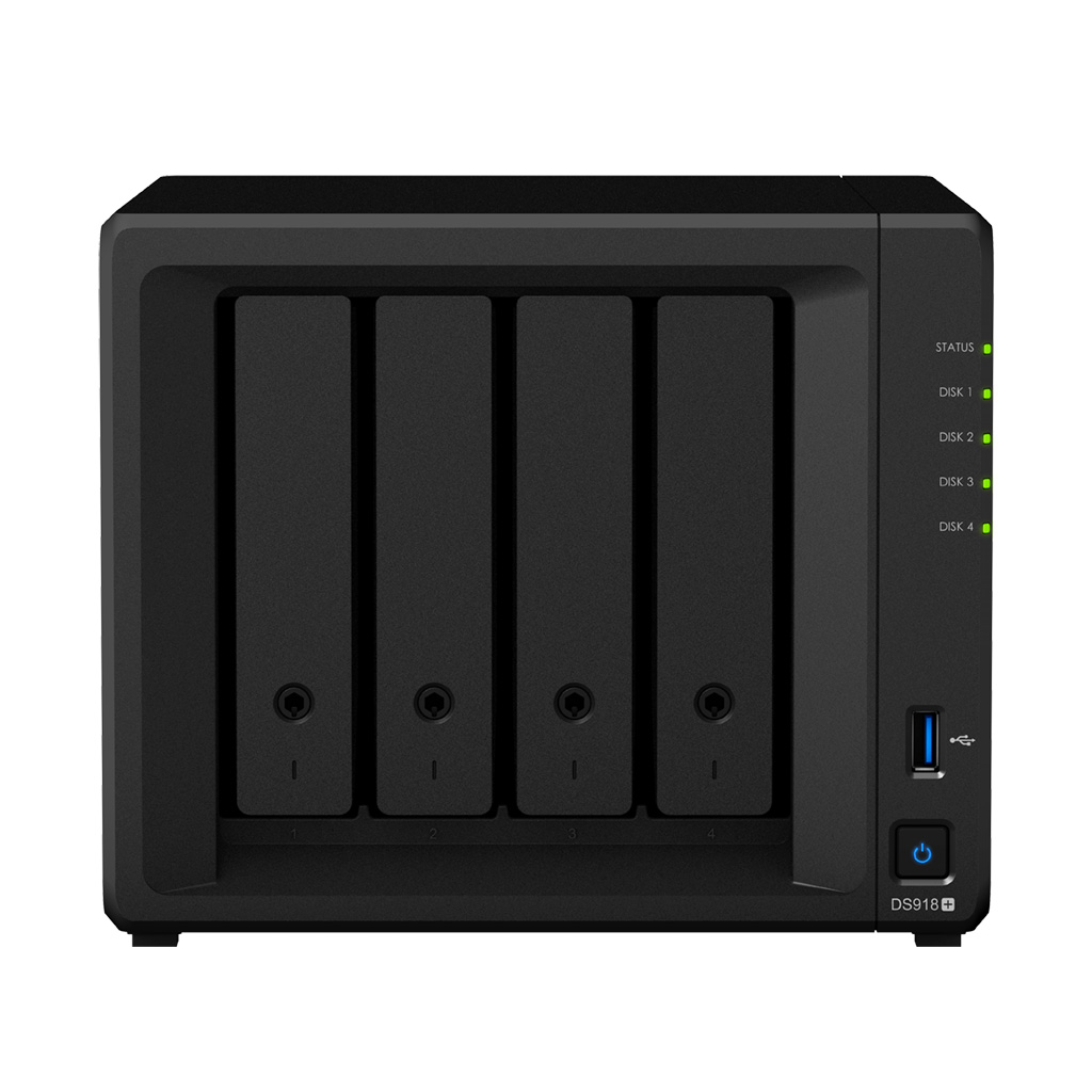 Thiết bị lưu trữ qua mạng NAS Synology DS918+ - Hàng chính hãng