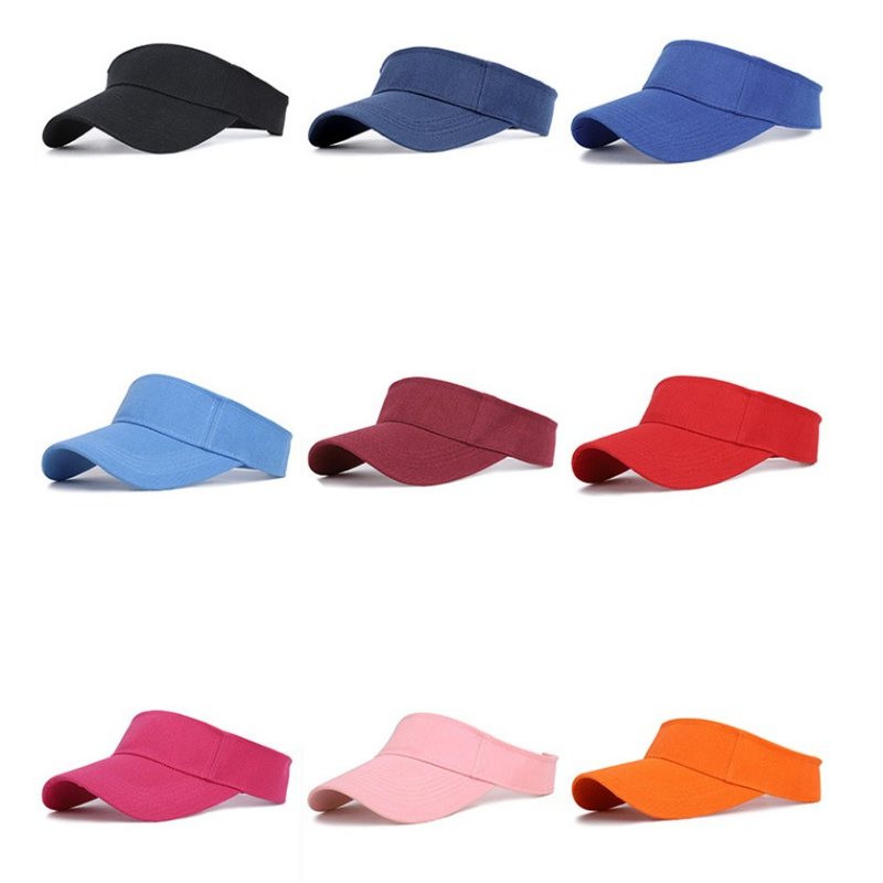 Đàn ông phụ nữ điều chỉnh mũ quần vợt thể thao chiếc mũ cổ điển Sun Sports Visor Mũ chạy mũ quần vợt Mũ thể thao ngoài trời Color: 8