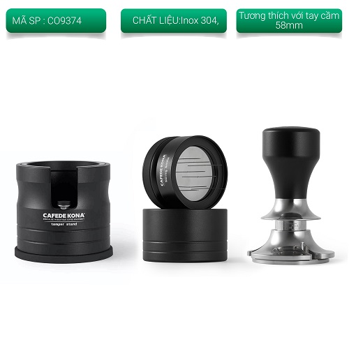 Combo OCD phân tán Tamper Nén pha cà phê espresso cao cấp CAFE DE KONA