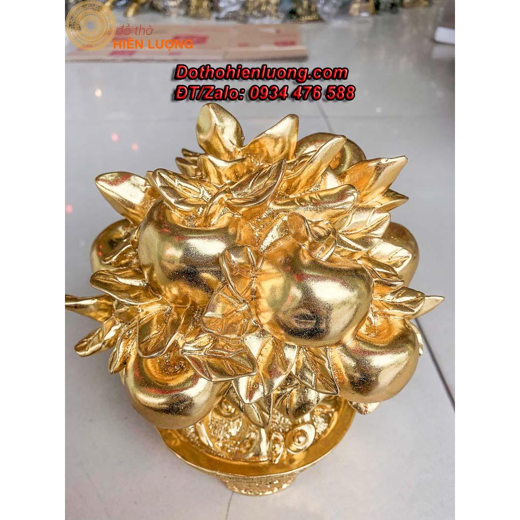 Cây Hồng Phúc Tài Lộc Mạ Vàng - Vật Phẩm Phong Thủy