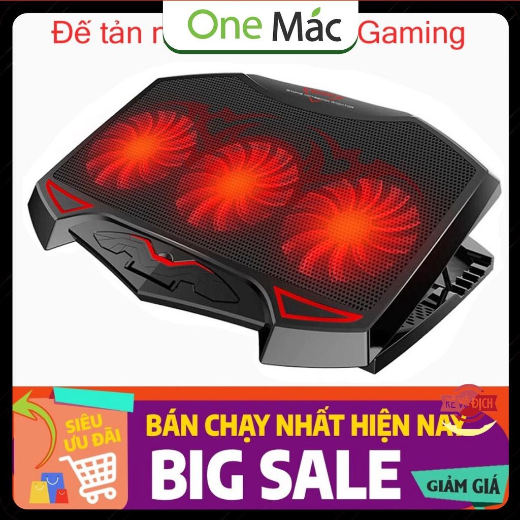️ Đế Tản Nhiệt Cho Máy Tính Laptop - Macbook Nuoxi 3 Quạt, Chạy Êm Làm Mát Laptop, Độ Đèn Led Gaming