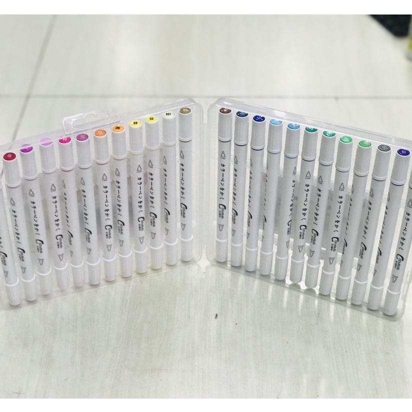 Bút Marker Vẽ Tranh Chuyên Nghiệp 12 - 48 Màu 2 Đầu Thân Nhỏ