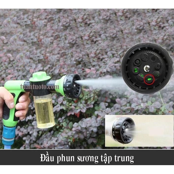 Vòi xịt rửa xe đa năng có bình chứa dung dịch