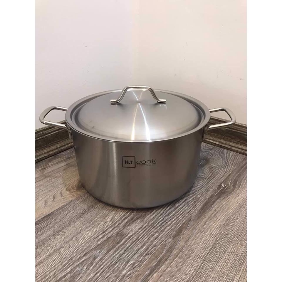 Nồi inox 1 đáy inox 430 H.T cook bếp từ nắp inox ( 16cm / 18cm / 24cm / 28cm / 30cm )