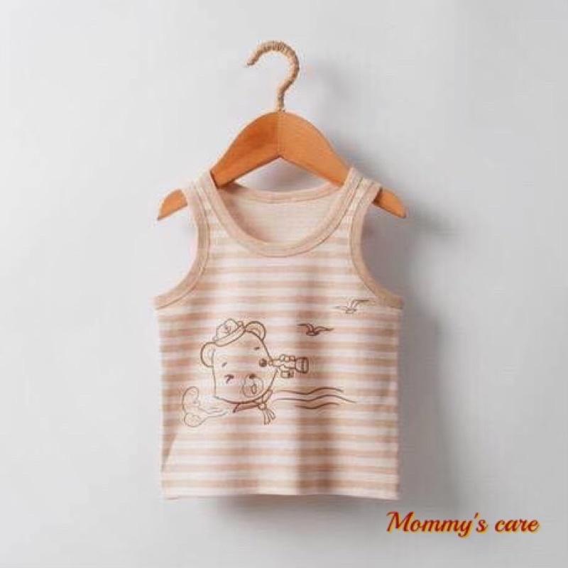 Áo 3 lỗ cho bé sơ sinh hàng xuất Nhật 100% organic cotton hữu cơ tự nhiên không tẩy nhuộm hóa chất